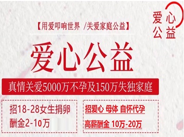 边坝捐卵助孕生子 爱心志愿者招募